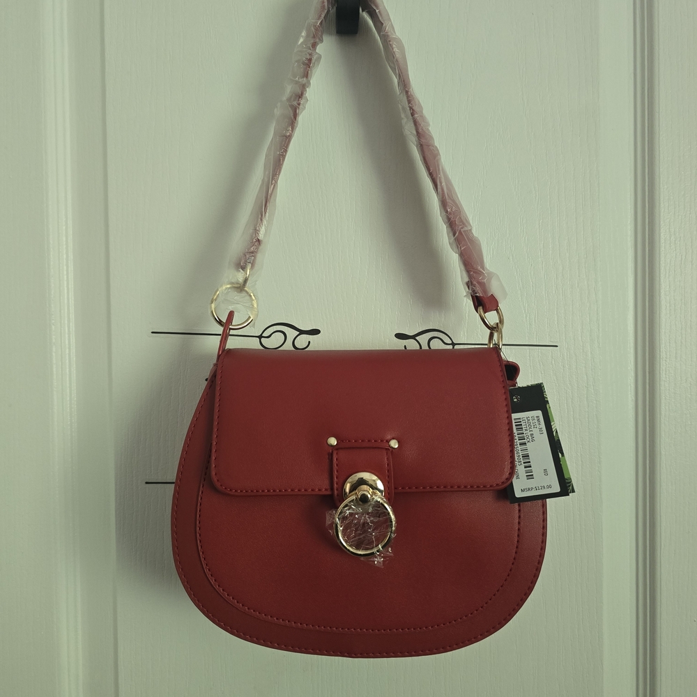 Badgley Mischka Red Shoulder Bag